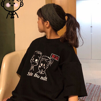 女士短袖卡通人物