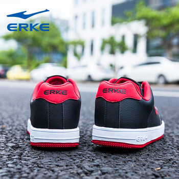 鴻星爾克（ERKE）板鞋正黑/火星紅 