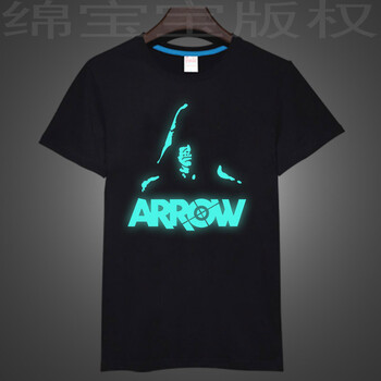 頂間（TOPSPACE） 短袖 男士T恤 孔雀藍 夜光 綠箭俠 