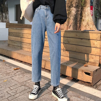 復(fù)古牛仔褲，微胖妹子的穿搭神器