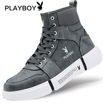 花花公子（PLAYBOY）男士6384灰色 40