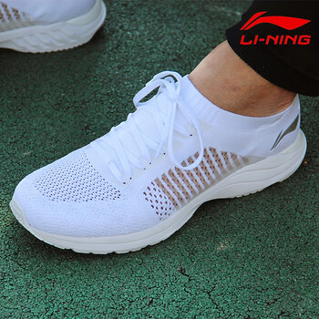 李寧（LI-NING）跑步鞋【超輕15】標準白 