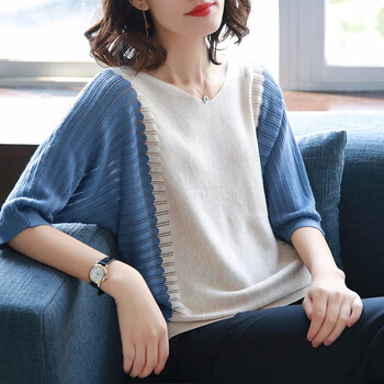 系帶亞麻袖上衣，微胖女神的福音