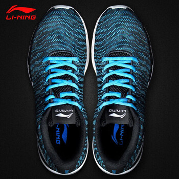 李寧（LI-NING）跑步鞋新基礎(chǔ)黑/亮光藍(lán)-4 
