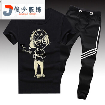 尊尚鳥（ zunshangniao） 短袖 男士T恤 小孩黑+斜三桿 