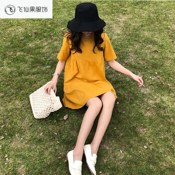 closehearts 純色 拼接，褶皺 連衣裙