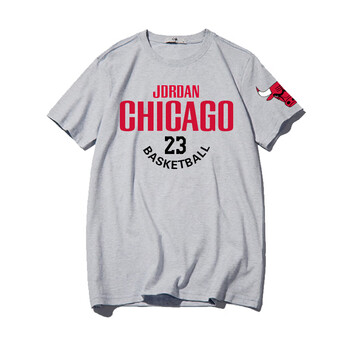 鄧尼斯 短袖 男士T恤 灰色(飛人) 