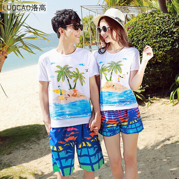 南極人（Nanjiren） 短袖 男士T恤 8181藍(lán)色椰樹 S，XL，L，M，XXXL，XXL