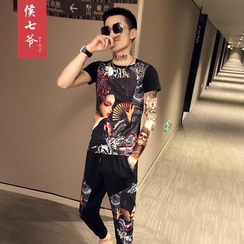 候七爺（HOUQIYE） 短袖 男士T恤 TZ407 