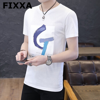 FIXXA 短袖 男士T恤 507白色 