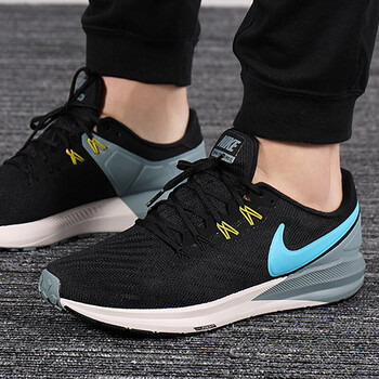 耐克（NIKE）跑步鞋AA1636-005黑/怒火藍 
