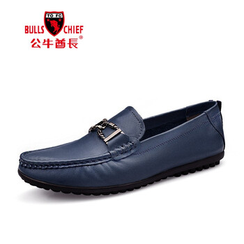 公牛酋長（BULLSCHIEF）男士藍色(八字扣) 38