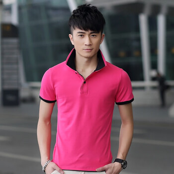 享利運(yùn)（XIANGLIYUN） 短袖 男士T恤 梅紅（黑領(lǐng)）  