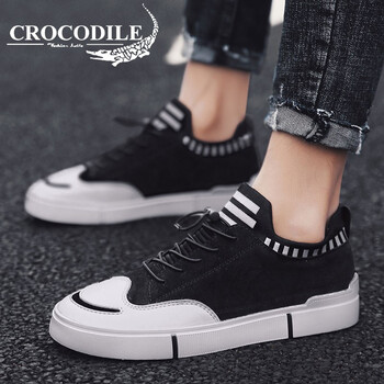 鱷魚恤（CROCODILE）男士黑色皮面 43