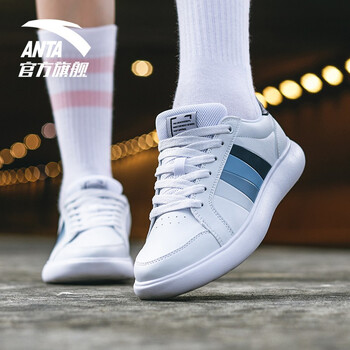安踏（ANTA）板鞋（女款）安踏白/巖石灰-2 39