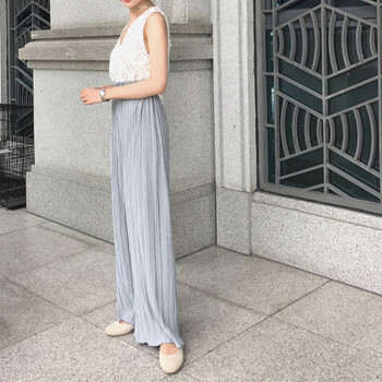 寬松毛呢闊腿褲，穿出你的少女心