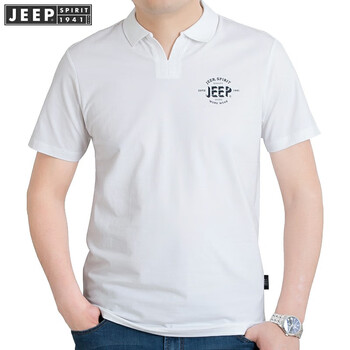 吉普（JEEP） 短袖 男士T恤 白色  11845608002 