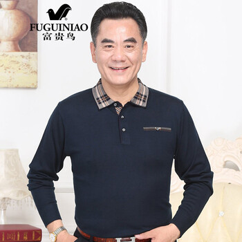 富貴鳥（FUGUINIAO） 長袖 男士T恤 哈青 