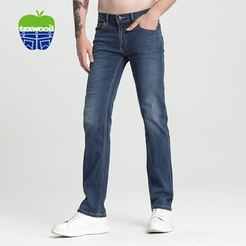 texwood 直筒褲 青春休閑 男士牛仔褲