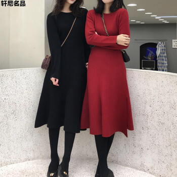 微胖女神，圓領(lǐng)連衣裙讓你美美噠