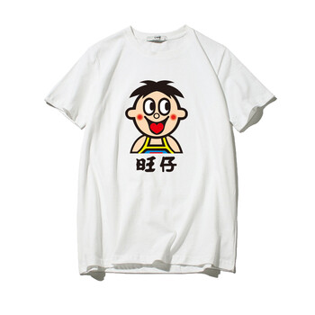 鄧尼斯 短袖 男士T恤 白色字 