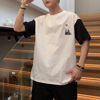 寸布寸衣（CbuCyi） 七分袖 男士T恤 1029白色 