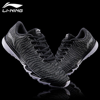 李寧（LI-NING）跑步鞋-3新基礎(chǔ)黑/銀灰 
