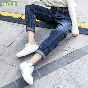 寬松修身闊腿褲，微胖妹子的福音