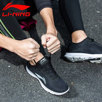 李寧（LI-NING）跑步鞋新基礎(chǔ)黑/基礎(chǔ)白-5 