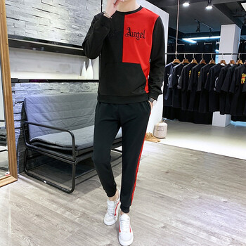 MISSMIRO 短袖 男士T恤 910紅色(長袖) 
