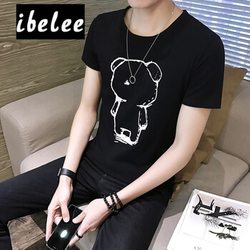 ibelee 短袖 男士T恤 795黑色 