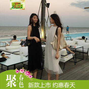 夏日出游，時(shí)尚雪紡連衣裙來幫你
