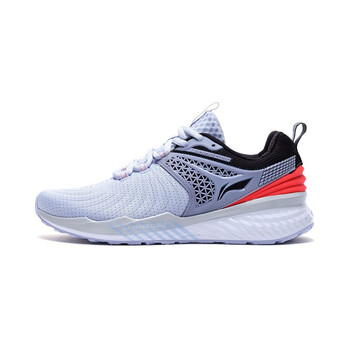 李寧（LI-NING）跑步鞋淺光藍(lán)/熒光火紅-5 35，36，37.5，37，38，39，35.5