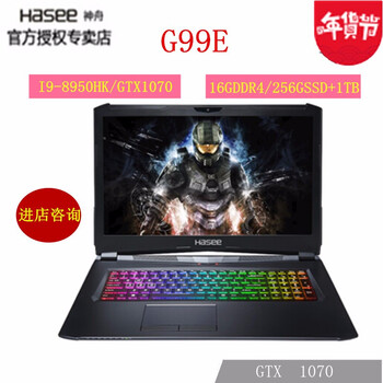 神舟（HASEE） G99E  17.3英寸 筆記本