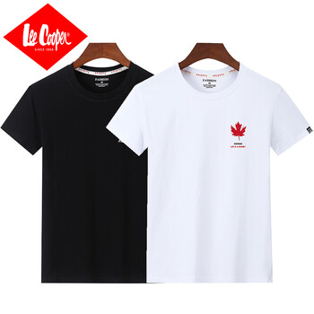 Lee Cooper 短袖 男士T恤 T13黑色+T14白色 