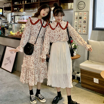 純色碎花裙，打造性感小仙女