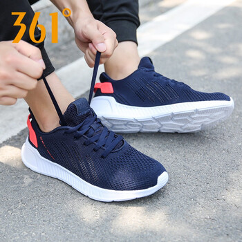 361度跑步鞋黑影藍(lán)/螢光亮深紅256 40