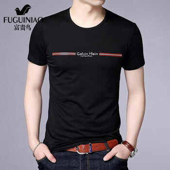 富貴鳥(niǎo)（FGN） 短袖 男士T恤 1838FG7512黑色 