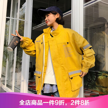 元素,工裝,棉服,新款,韓版,流行,趨勢,黃色,樣式