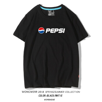 浪速 短袖 男士T恤 黑色（pepsi） 
