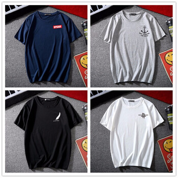 光瑾 短袖 男士T恤 BY短袖小標UPS藍+小魚(yú)溝灰+小羽毛黑+小火箭白 