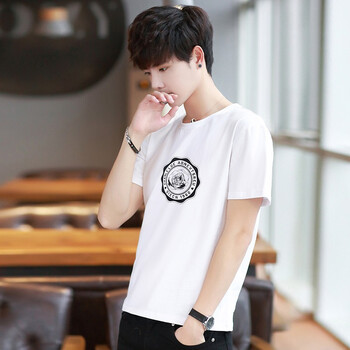 維杰斯（WINJEANS） 短袖 男士T恤 T23-6白色 