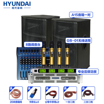 現(xiàn)代（HYUNDAI）  音箱/音響 15英寸600W音箱會(huì)議套裝