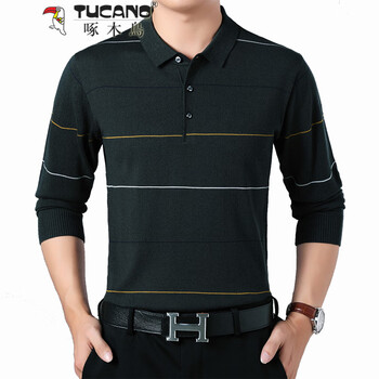啄木鳥（TUCANO） 長袖 男士T恤 墨綠Z001T3175 S，XL，L，XXL，M