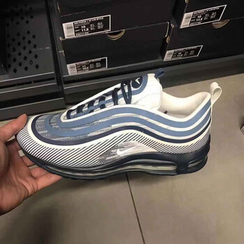 耐克（NIKE）跑步鞋918356-405 藍條紋 35.5
