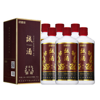 以誠53375mL-500mL，500*6 醬香型，醬香