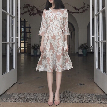 浪漫網(wǎng)紗長裙，女神的甜美小心機(jī)