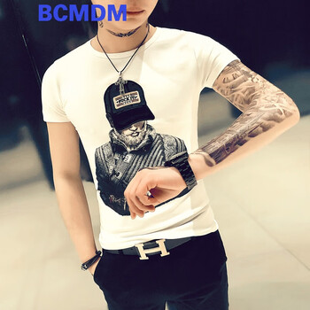 BCMDM 短袖 男士T恤 y03白色 