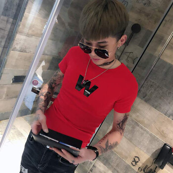 尊尚鳥(niǎo) 短袖 男士T恤 紅色 