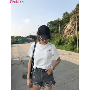 楚鳥（ChuNiao） 不規(guī)則 短袖 T恤 女 圓領(lǐng)